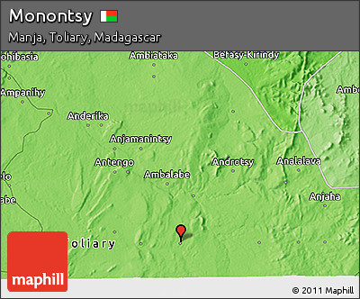Political 3D Map of Monontsy