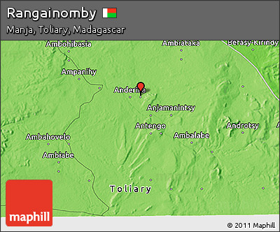 Political 3D Map of Rangainomby
