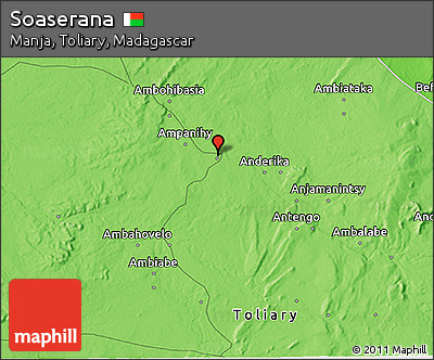 Political 3D Map of Soaserana