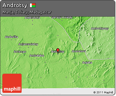 Political 3D Map of Androtsy
