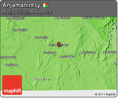 Political 3D Map of Anjamanintsy
