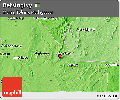 Political 3D Map of Betsingivy