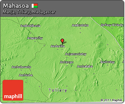 Political 3D Map of Mahasoa
