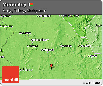 Political 3D Map of Monontsy