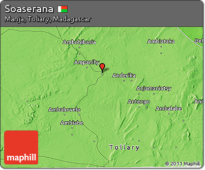 Political 3D Map of Soaserana