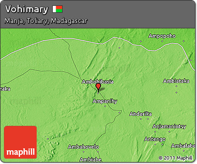 Political 3D Map of Vohimary