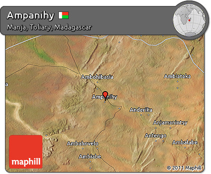 Satellite 3D Map of Ampanihy