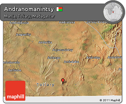 Satellite 3D Map of Andranomanintsy