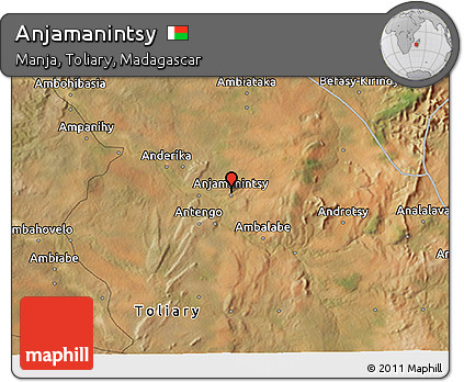 Satellite 3D Map of Anjamanintsy