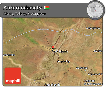 Satellite 3D Map of Ankorondamoty