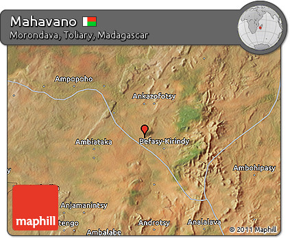 Satellite 3D Map of Mahavano