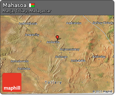 Satellite 3D Map of Mahasoa