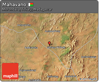 Satellite 3D Map of Mahavano