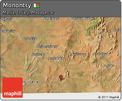 Satellite 3D Map of Monontsy