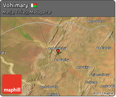 Satellite 3D Map of Vohimary