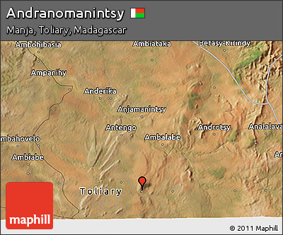 Satellite 3D Map of Andranomanintsy