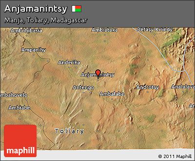 Satellite 3D Map of Anjamanintsy