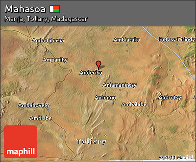 Satellite 3D Map of Mahasoa