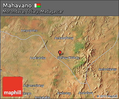 Satellite 3D Map of Mahavano