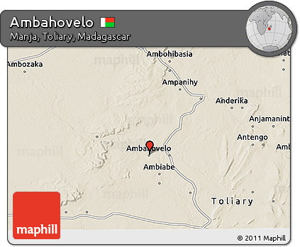 Shaded Relief 3D Map of Ambahovelo
