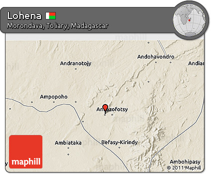Shaded Relief 3D Map of Lohena