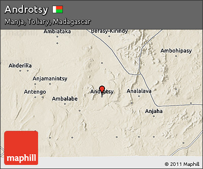 Shaded Relief 3D Map of Androtsy