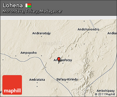 Shaded Relief 3D Map of Lohena