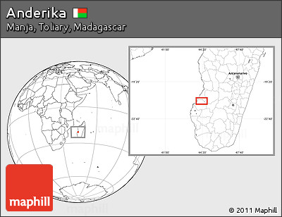 Blank Location Map of Anderika