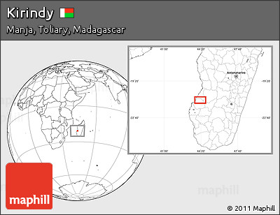 Blank Location Map of Kirindy