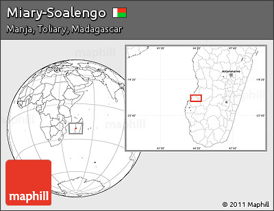 Blank Location Map of Miary-Soalengo