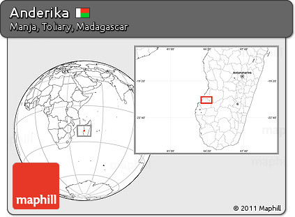 Blank Location Map of Anderika