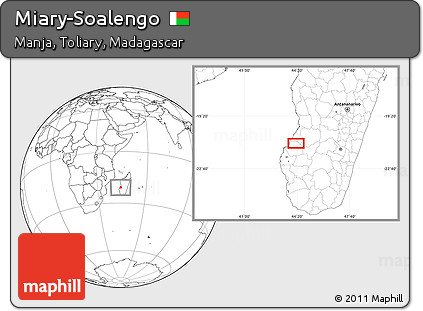 Blank Location Map of Miary-Soalengo