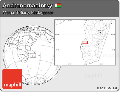 Blank Location Map of Andranomanintsy