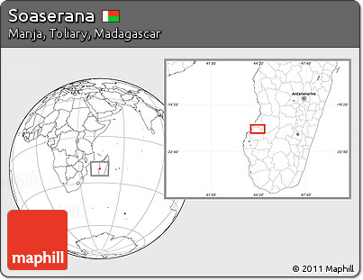 Blank Location Map of Soaserana
