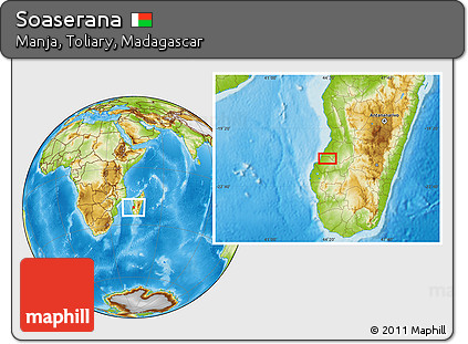 Physical Location Map of Soaserana
