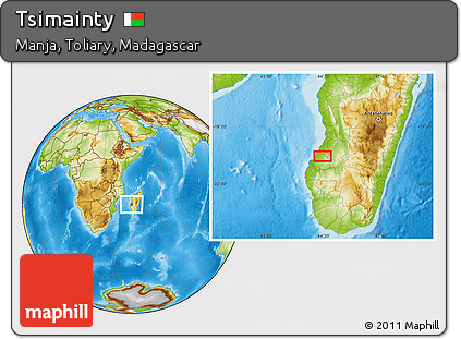 Physical Location Map of Tsimainty