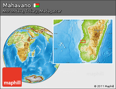 Physical Location Map of Mahavano