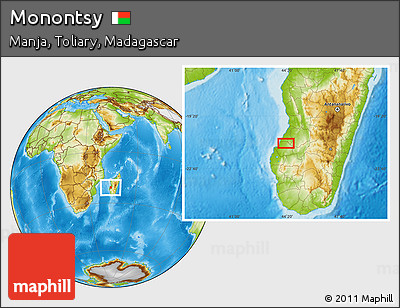 Physical Location Map of Monontsy