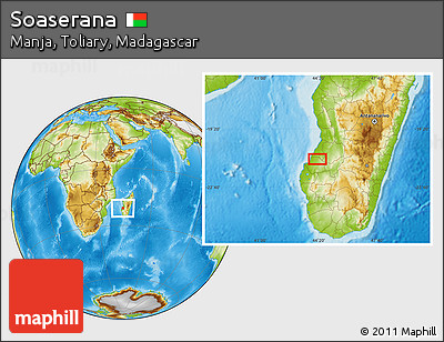 Physical Location Map of Soaserana