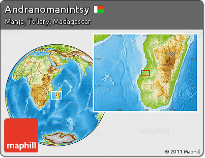 Physical Location Map of Andranomanintsy