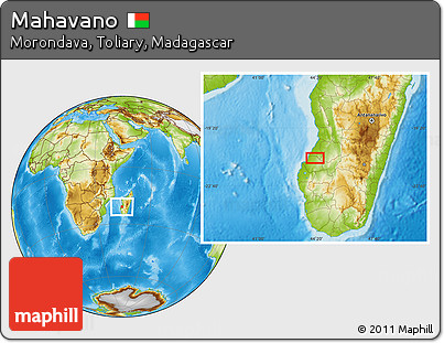 Physical Location Map of Mahavano