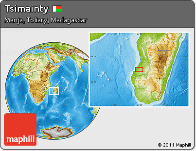 Physical Location Map of Tsimainty