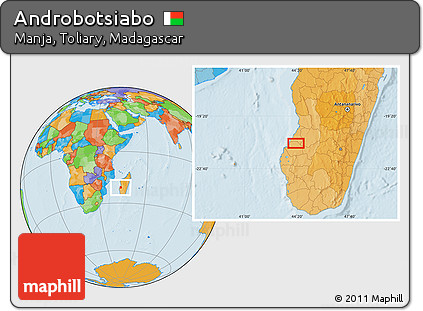 Political Location Map of Androbotsiabo