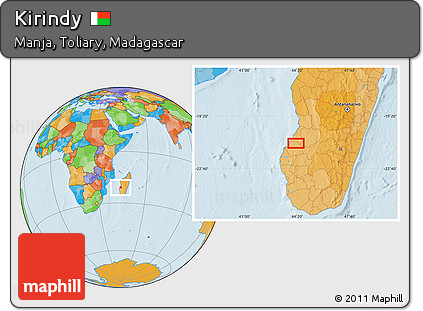 Political Location Map of Kirindy