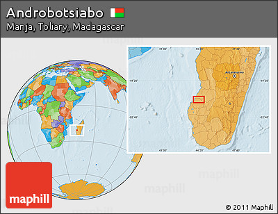 Political Location Map of Androbotsiabo