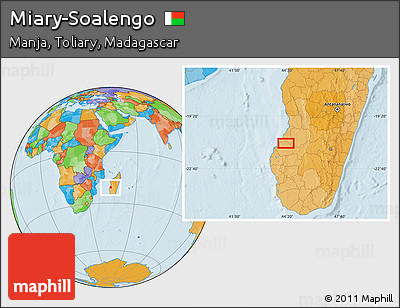 Political Location Map of Miary-Soalengo