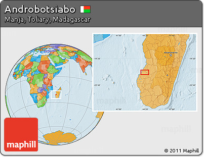Political Location Map of Androbotsiabo