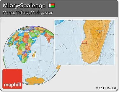 Political Location Map of Miary-Soalengo