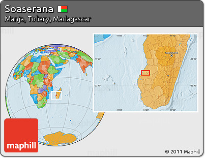 Political Location Map of Soaserana