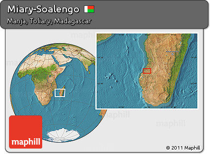Satellite Location Map of Miary-Soalengo